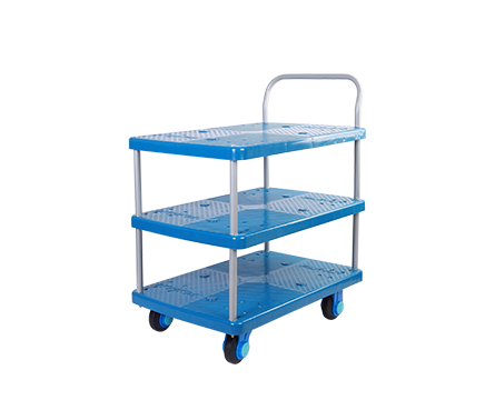 Triple-Layer Plastic Hand Trolley