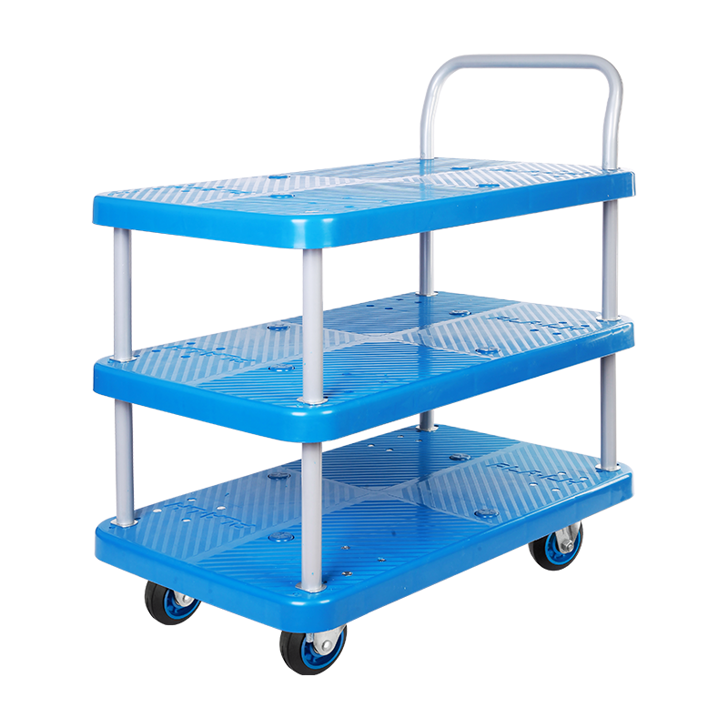 Triple-Layer Plastic Hand Trolley